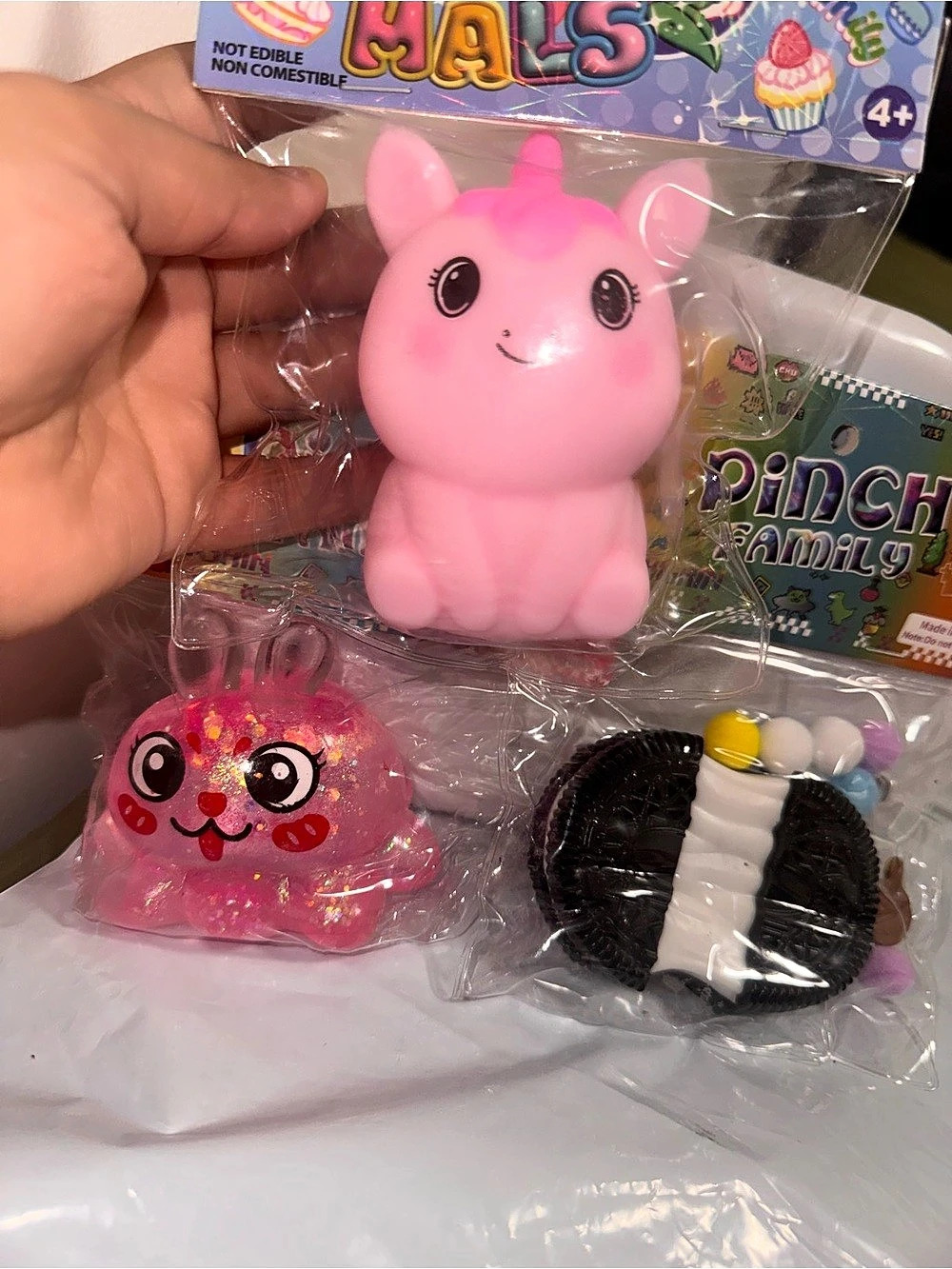 Pinch Family Toy Set Pink & Black
